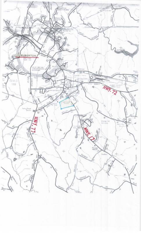 Location map of Gaines Farm